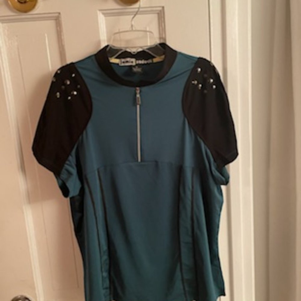 Jamie Sadock Resort Quarter Zip Short Sleeve Shirt